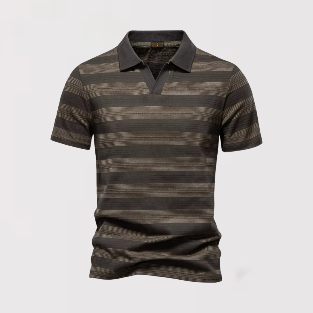 Theo™ | Luftiges gestreiftes Poloshirt für den Sommer