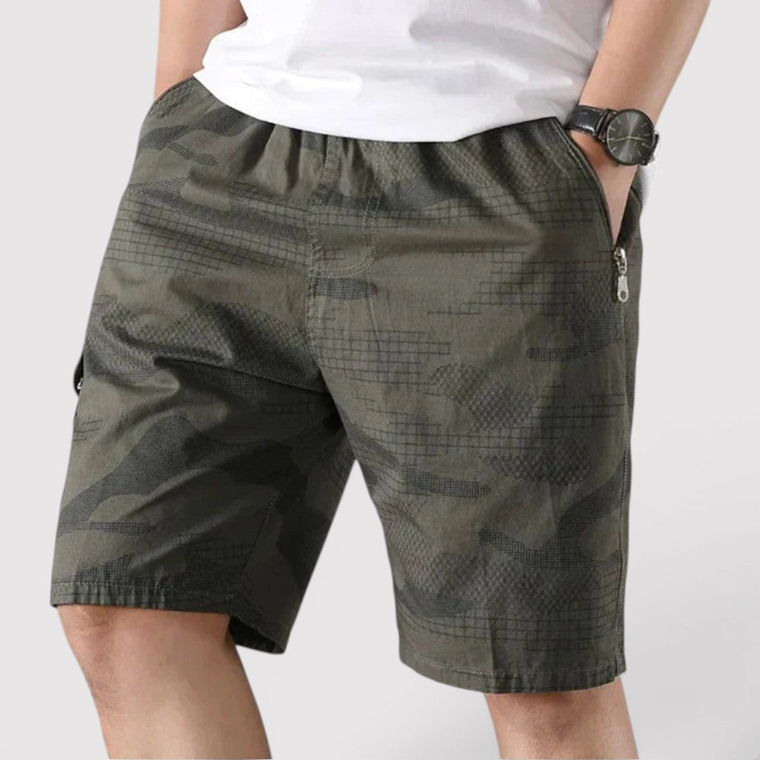 Jannik™ | Cargo-Shorts mit Camouflage-Muster