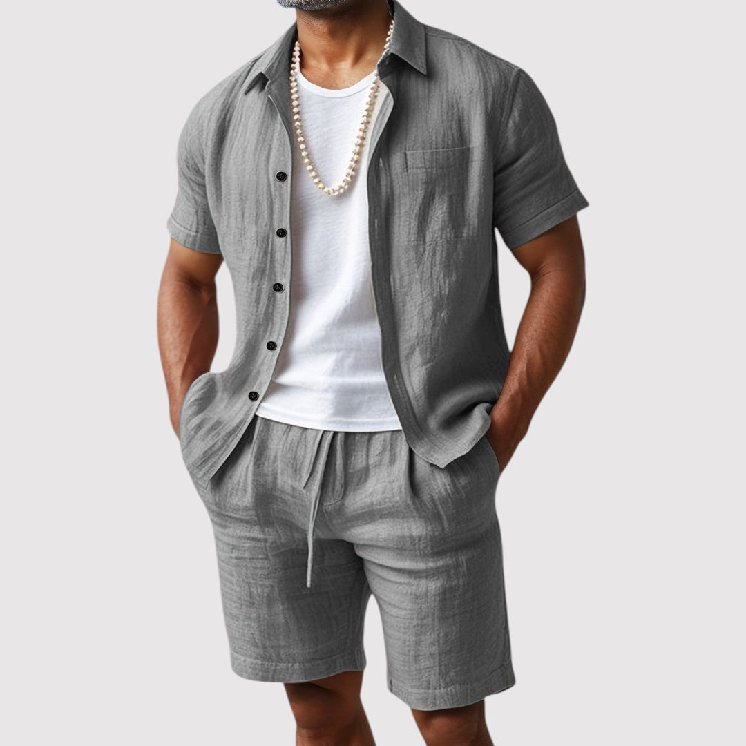 Leon™ | Atmungsaktives Hemd-Shorts-Set
