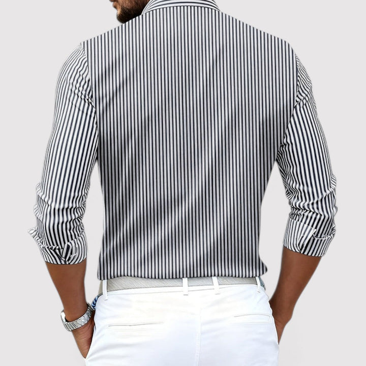 Lukas™ | Atmungsaktives gestreiftes Hemd
