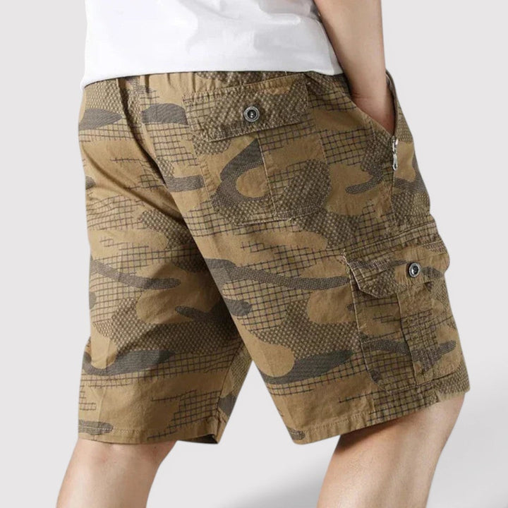 Jannik™ | Cargo-Shorts mit Camouflage-Muster