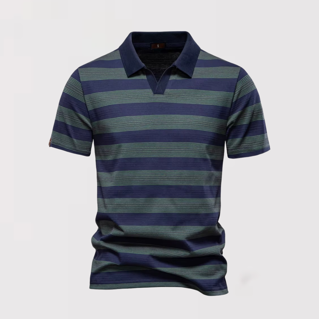 Theo™ | Luftiges gestreiftes Poloshirt für den Sommer