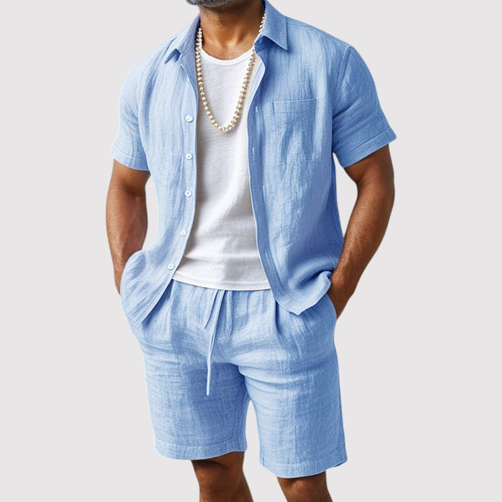 Leon™ | Atmungsaktives Hemd-Shorts-Set