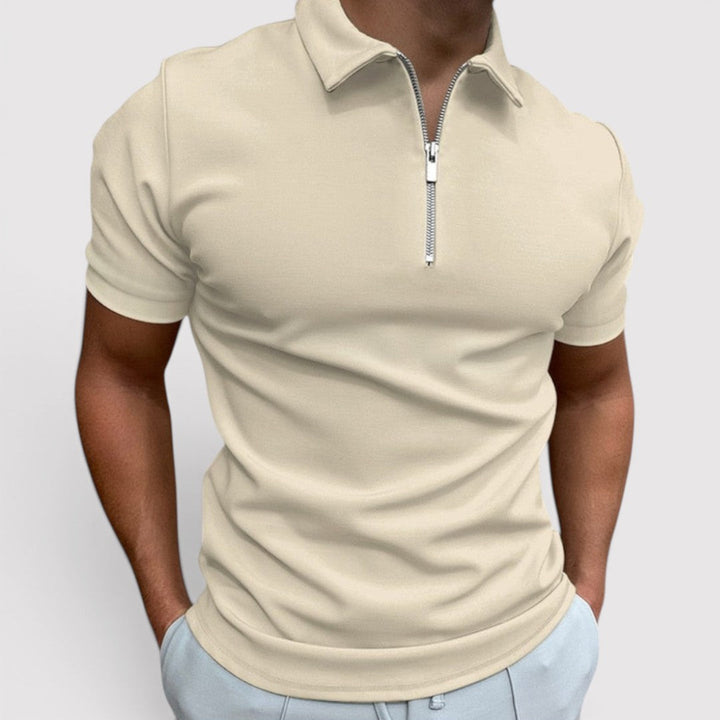 Andreas™ | Stretch-Poloshirt mit Halfzip-Kragen