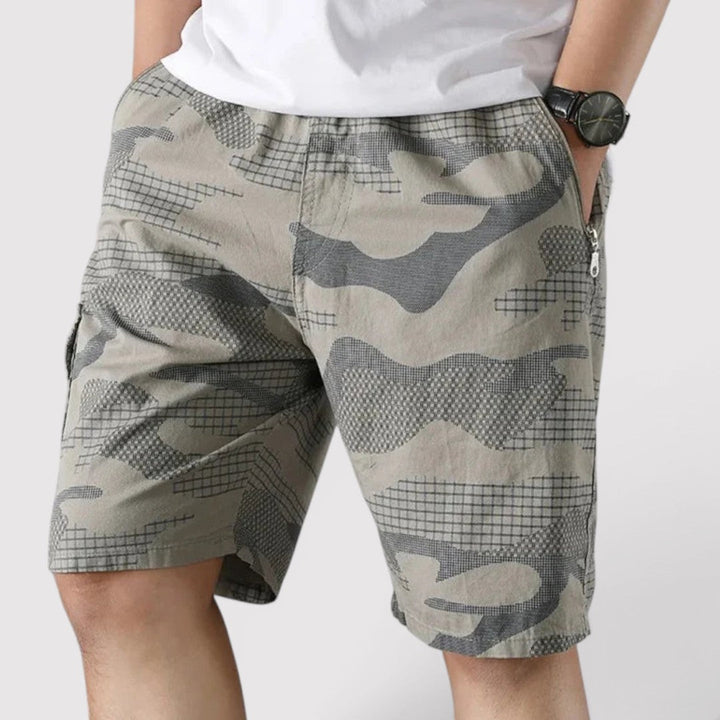 Jannik™ | Cargo-Shorts mit Camouflage-Muster