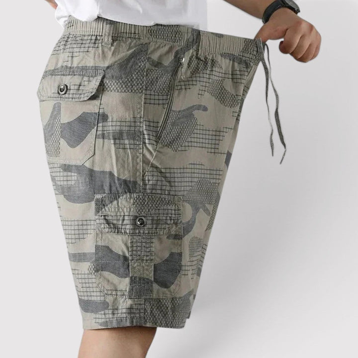 Jannik™ | Cargo-Shorts mit Camouflage-Muster