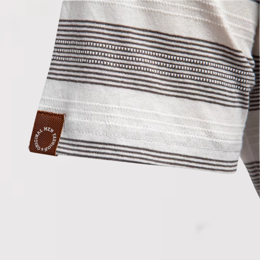 Theo™ | Luftiges gestreiftes Poloshirt für den Sommer