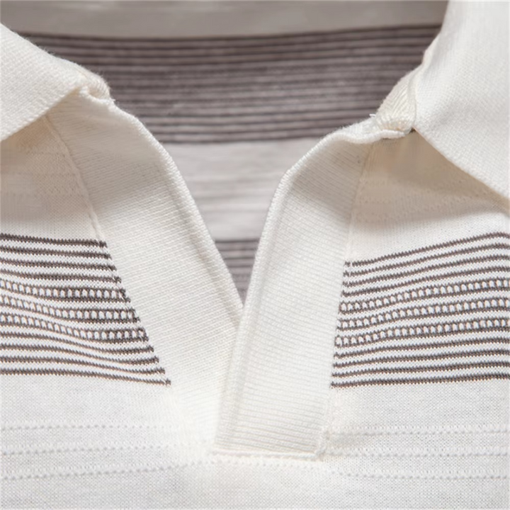 Theo™ | Luftiges gestreiftes Poloshirt für den Sommer