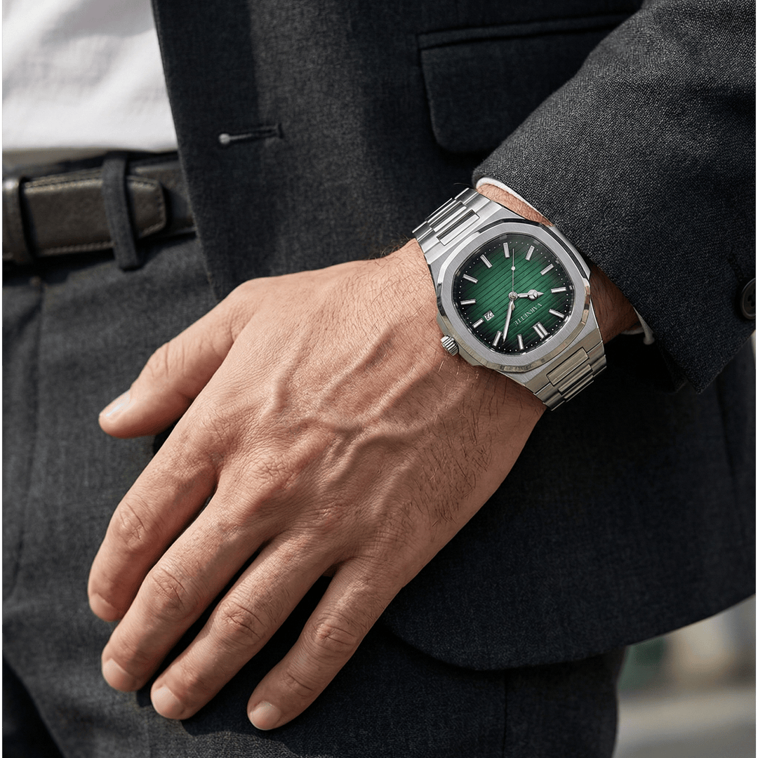 Alexander™ | Elegante Edelstahl-Quarzuhr