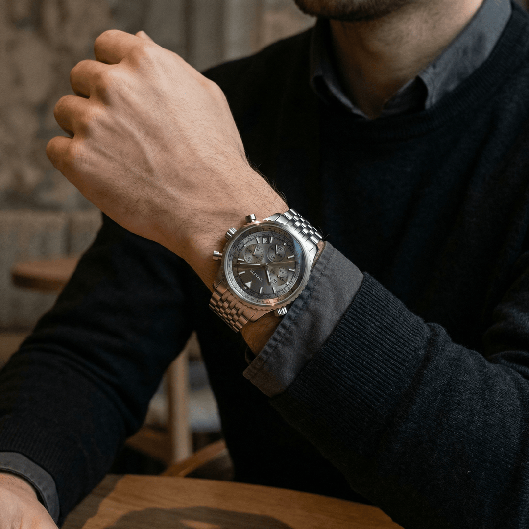 Ludwig™ | Elegante Edelstahl-Quarzuhr