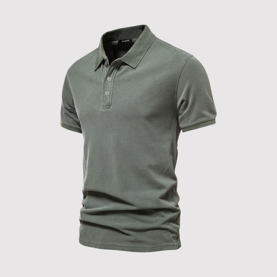 Linus™ | Poloshirt mit softer Waschung
