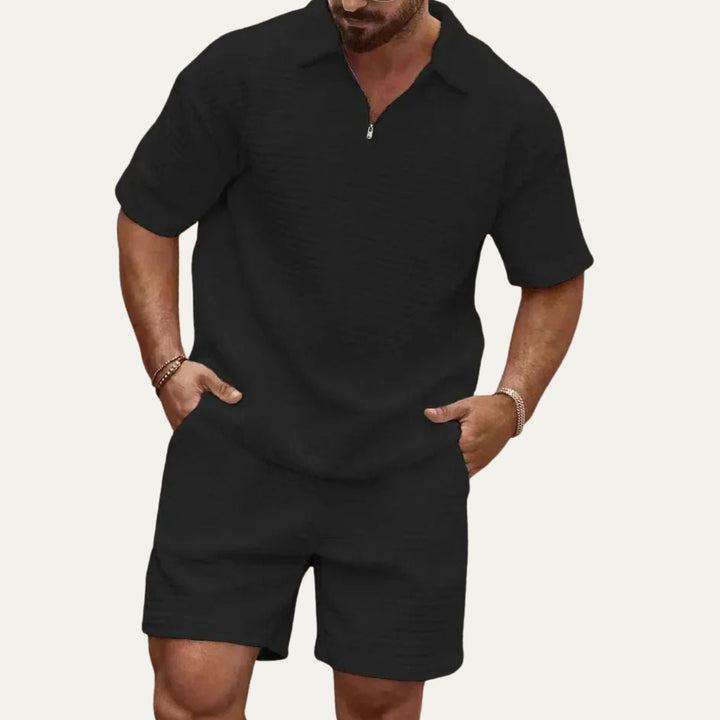 Nico™ | Leichtes Sommer-Set Polo & Shorts