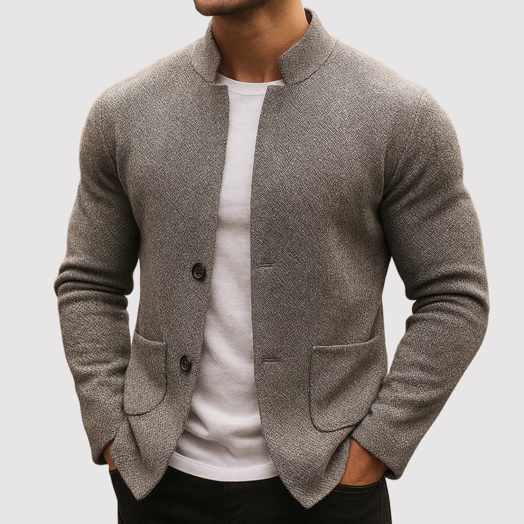 Markus Berlin Herren Strickjacke, Vorderansicht