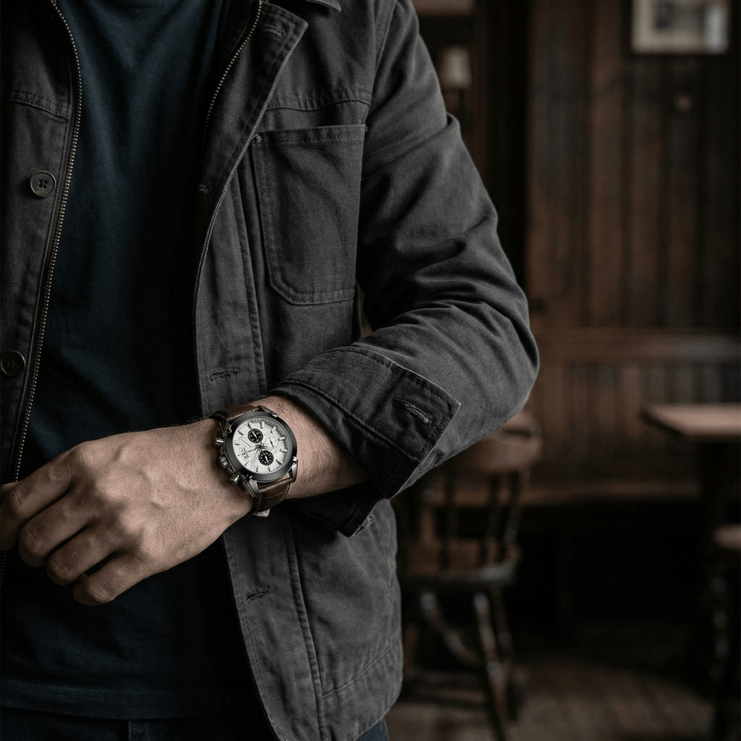 Immanuel™ | Elegante Edelstahl-Quarzuhr