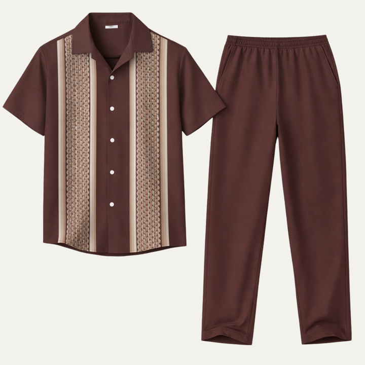 Oskar™ | Gestreiftes Sommer-Set Hemd & Hose