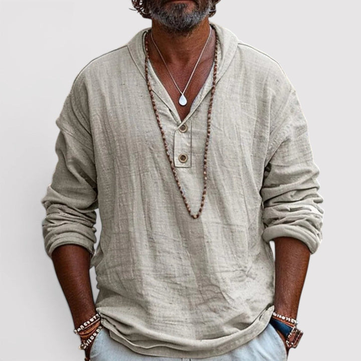 Joris™ | Luftiges Henley-Shirt in lockerer Passform