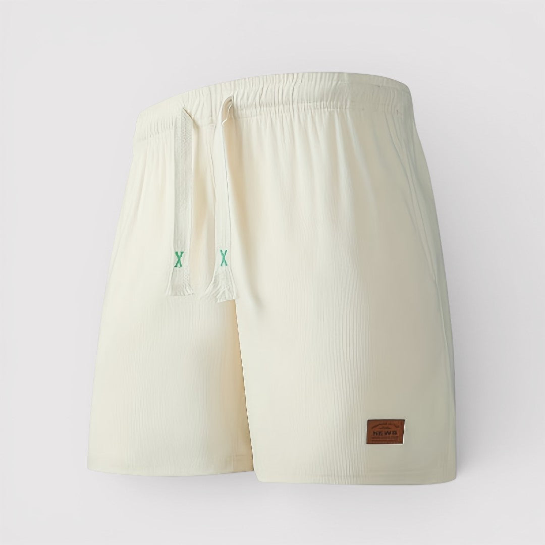Nils™ | Gerippte Shorts mit Kordelzug