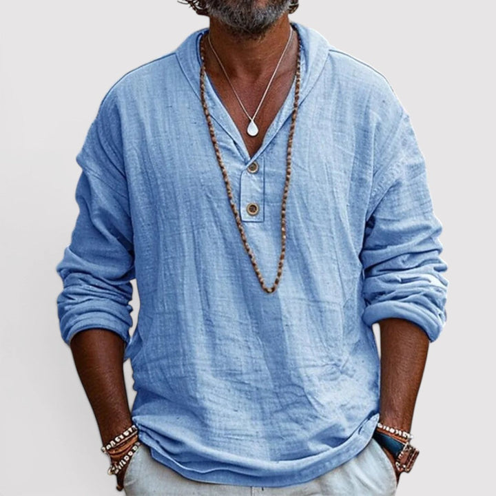 Joris™ | Luftiges Henley-Shirt in lockerer Passform