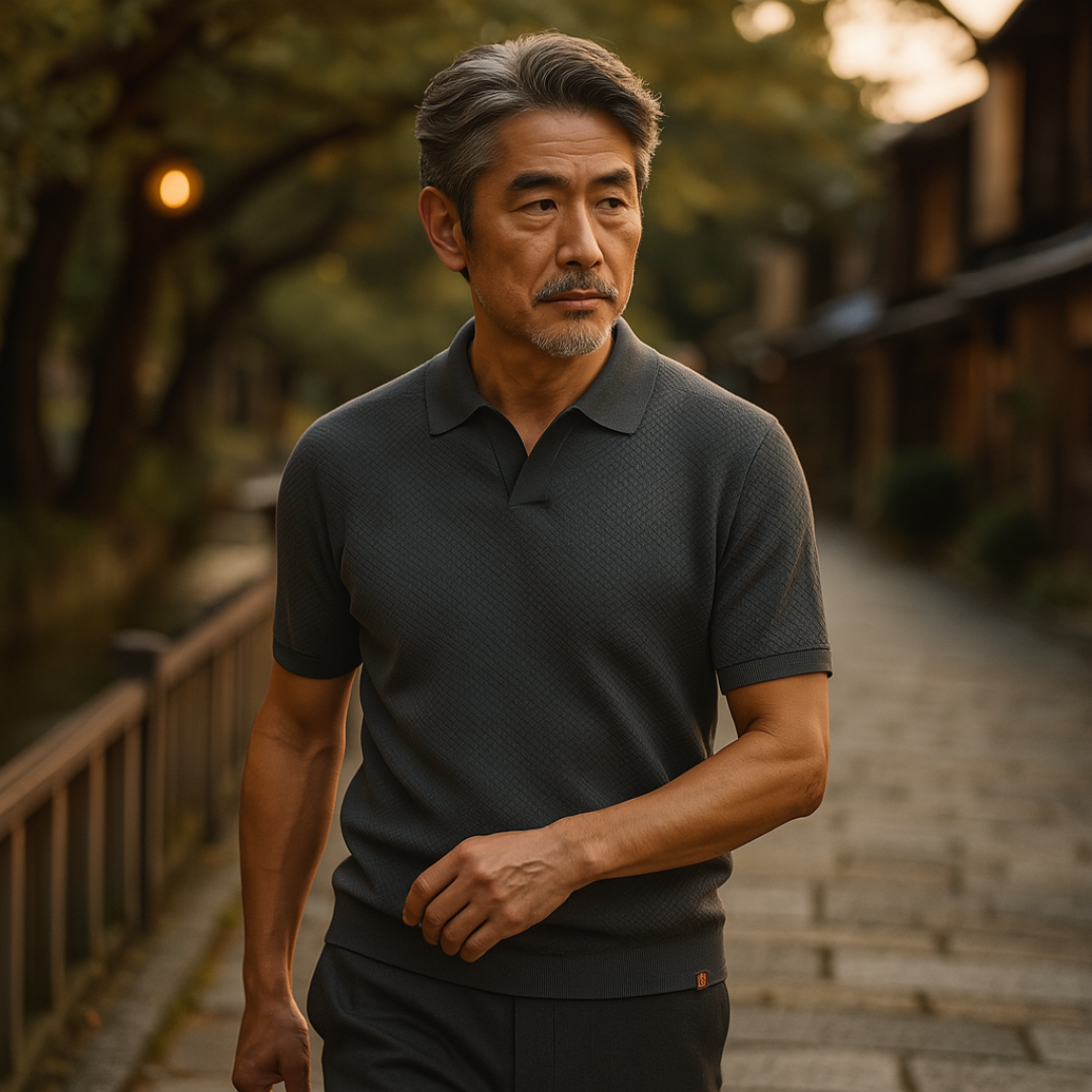 Gottlieb™ | Poloshirt ohne Knopfleiste