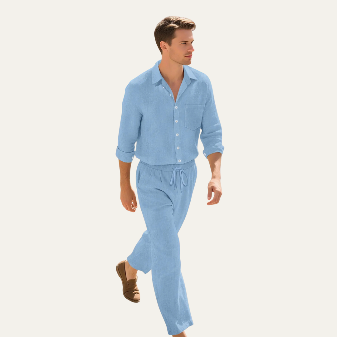 Finn™ | Sommer-Set Langarmhemd & Hose