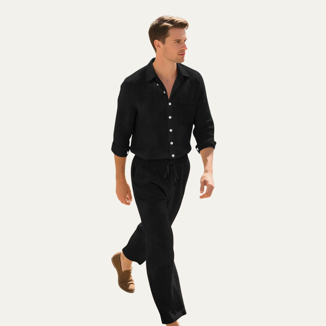 Finn™ | Sommer-Set Langarmhemd & Hose