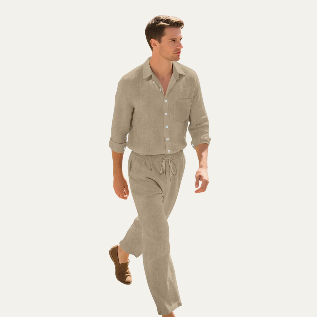Finn™ | Sommer-Set Langarmhemd & Hose