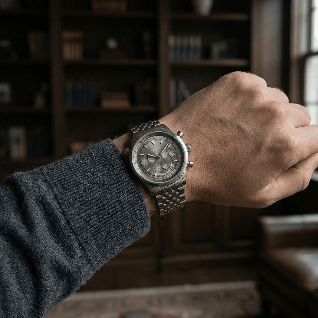 Ludwig™ | Elegante Edelstahl-Quarzuhr