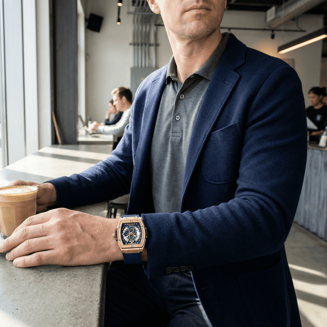 Anton™ | Raffinierte Quarzuhr Edelstahl