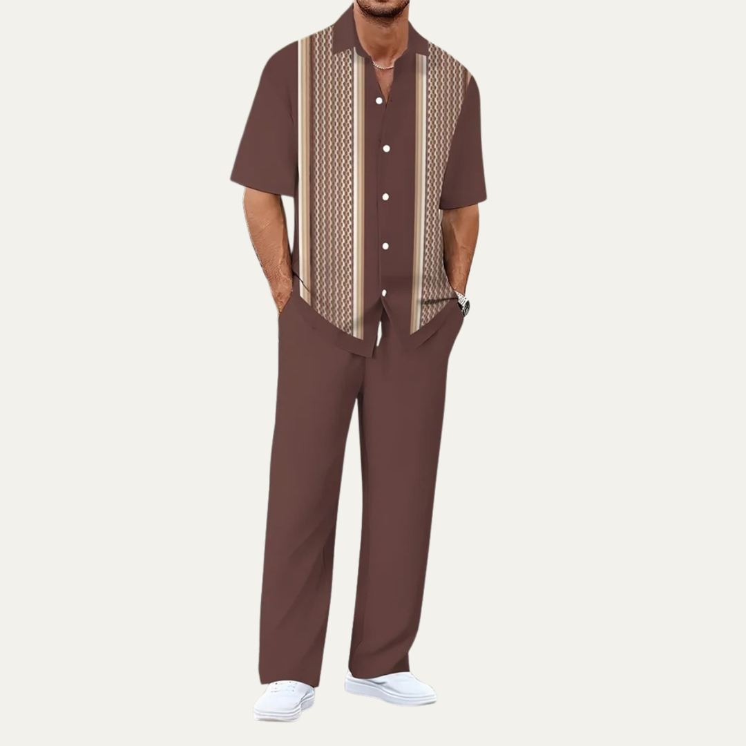 Oskar™ | Gestreiftes Sommer-Set Hemd & Hose
