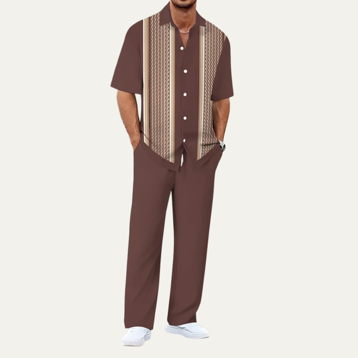 Oskar™ | Gestreiftes Sommer-Set Hemd & Hose