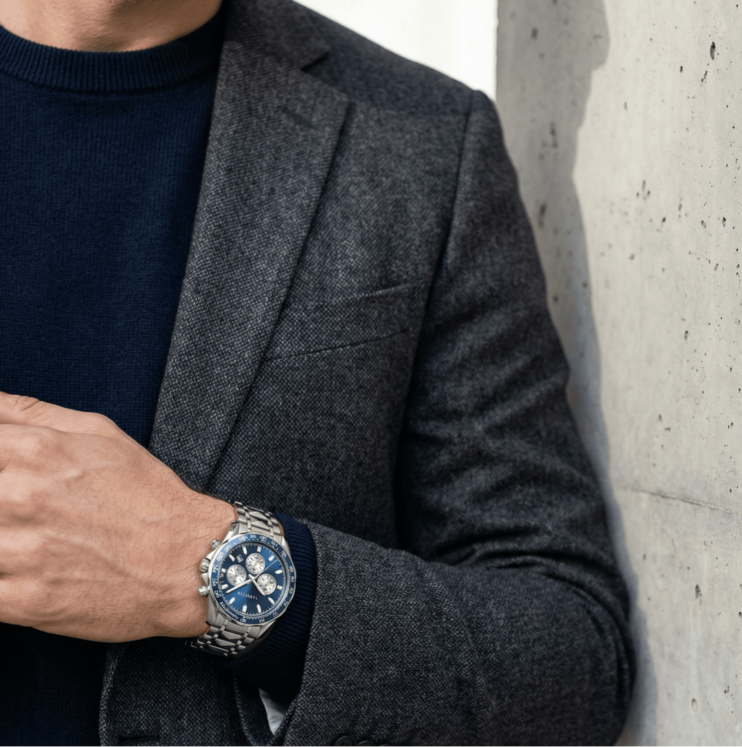 Konrad™ | Elegante Edelstahl-Quarzuhr