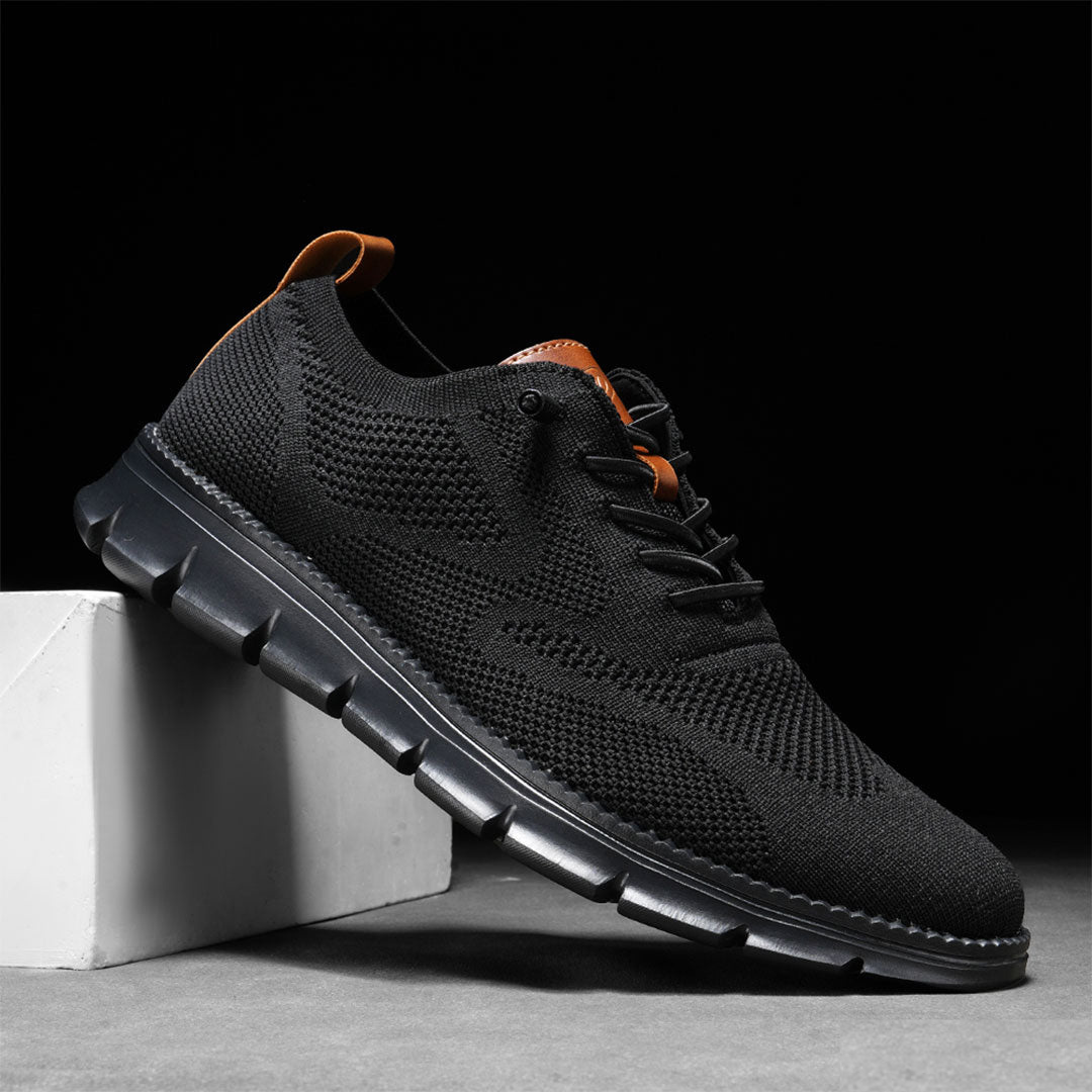 Emilian™ | Breathable Black Sneaker