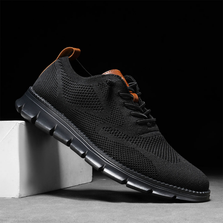 Emilian™ | Breathable Black Sneaker