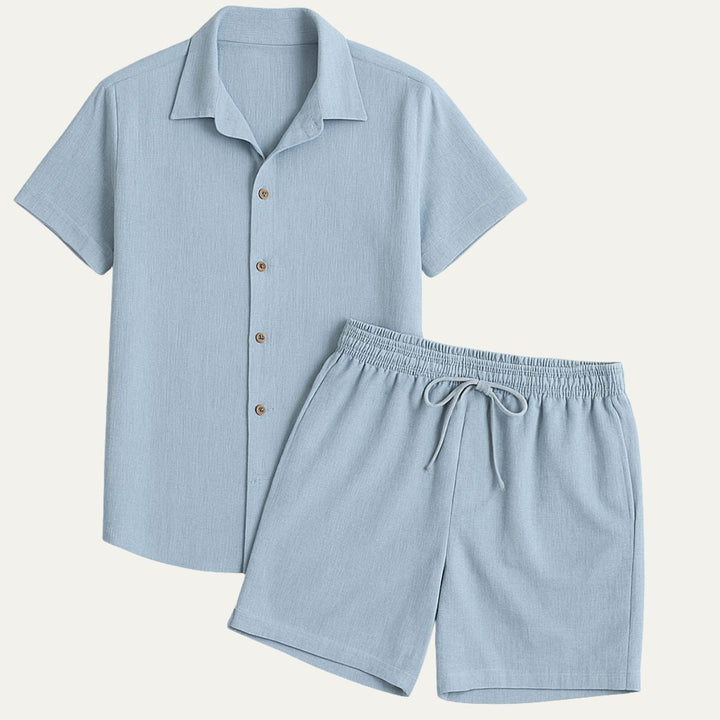Luis™ | Mediterranes Sommer-Set Hemd & Hose