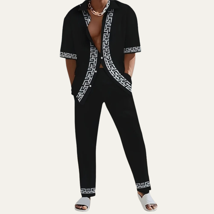 Oskar™ | Gestreiftes Sommer-Set Hemd & Hose