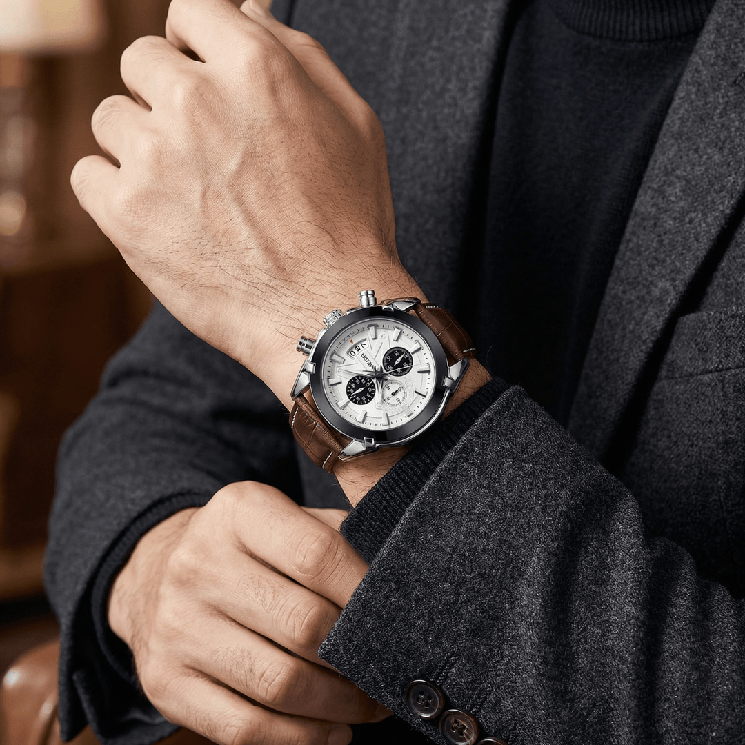 Immanuel™ | Elegante Edelstahl-Quarzuhr