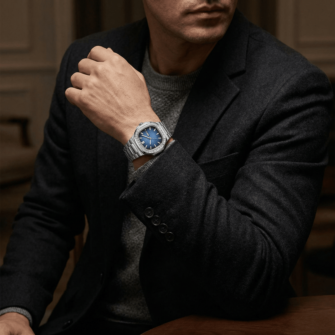 Xaver™ | Elegante Quarzuhr mit Edelstahlgehäuse