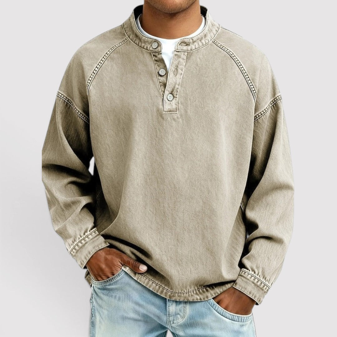 Fabius™ | Legeres Henley-Shirt für den Alltag