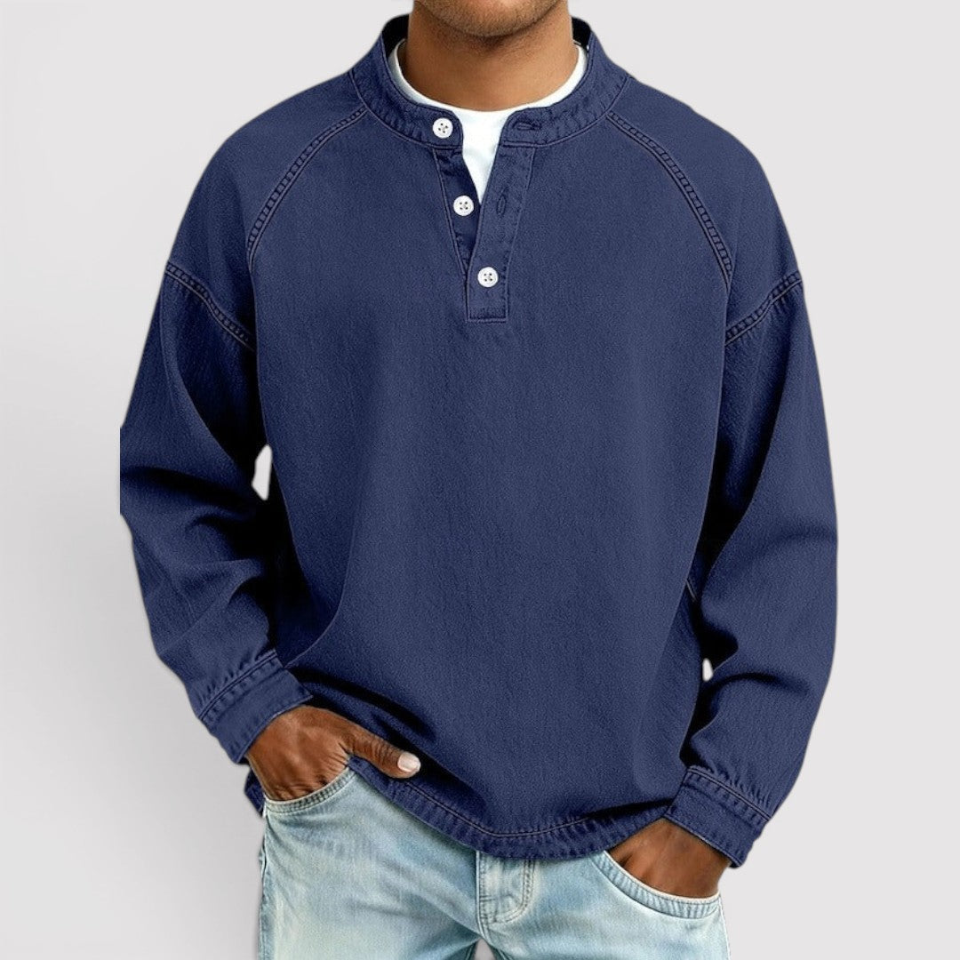 Fabius™ | Legeres Henley-Shirt für den Alltag