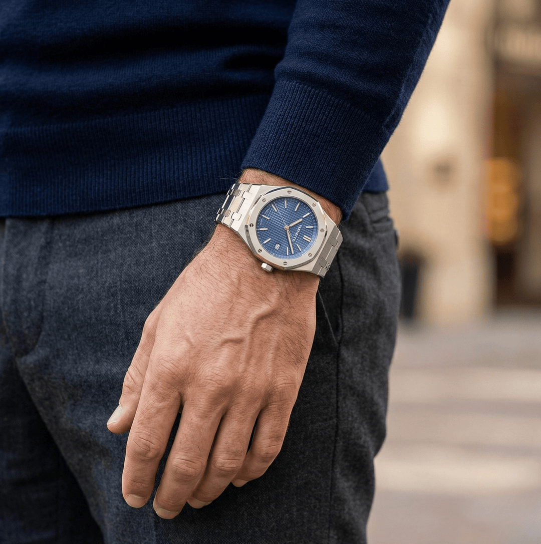 Aurel™ | Elegante Quarzuhr mit Edelstahlarmband