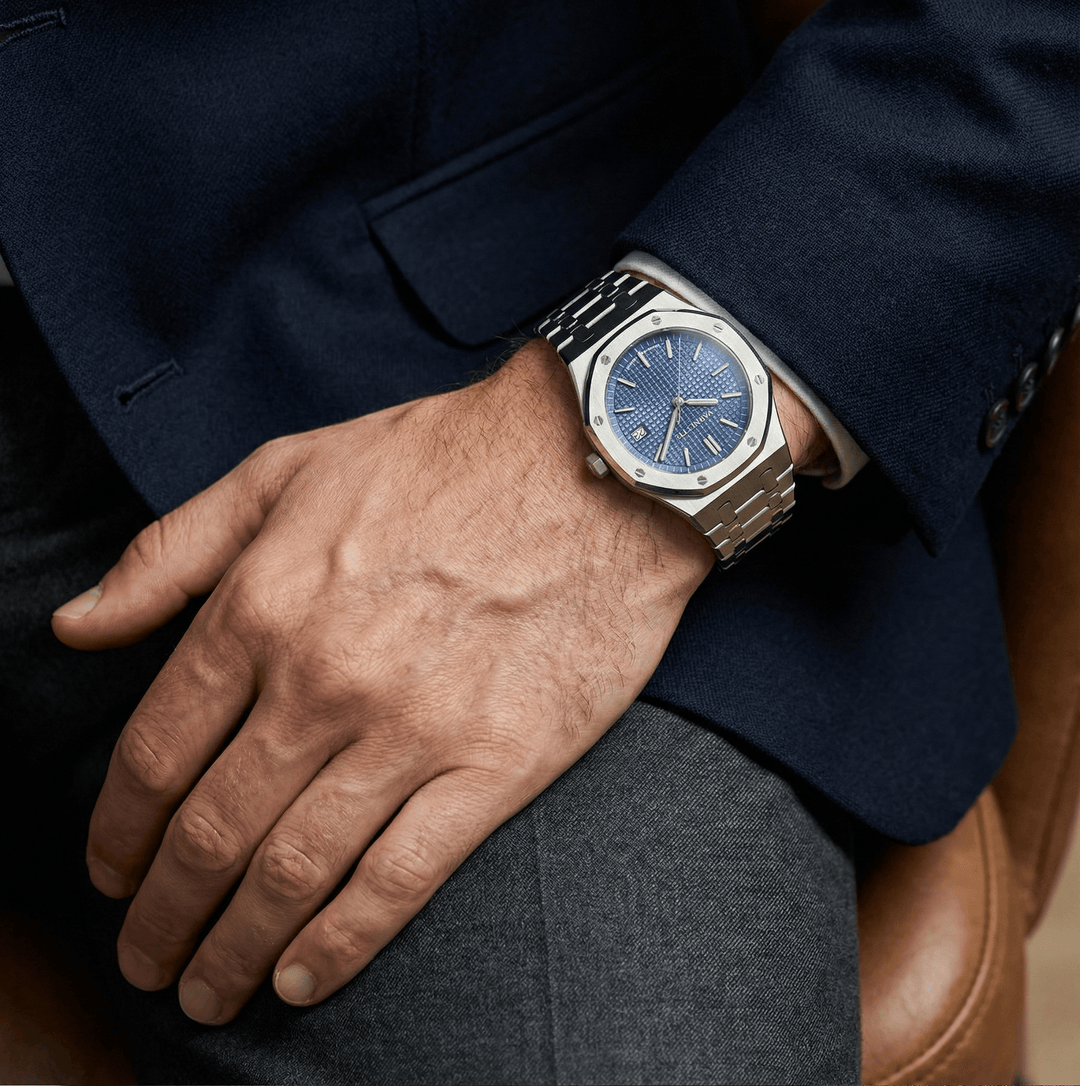 Aurel™ | Elegante Quarzuhr mit Edelstahlarmband