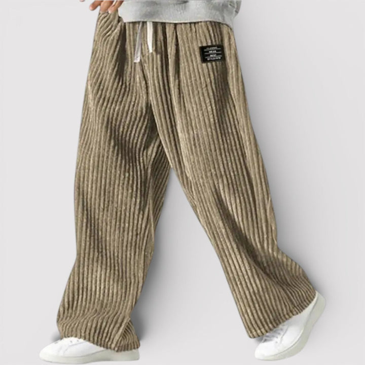 Niels™ | Weite Hose mit Rippenstruktur