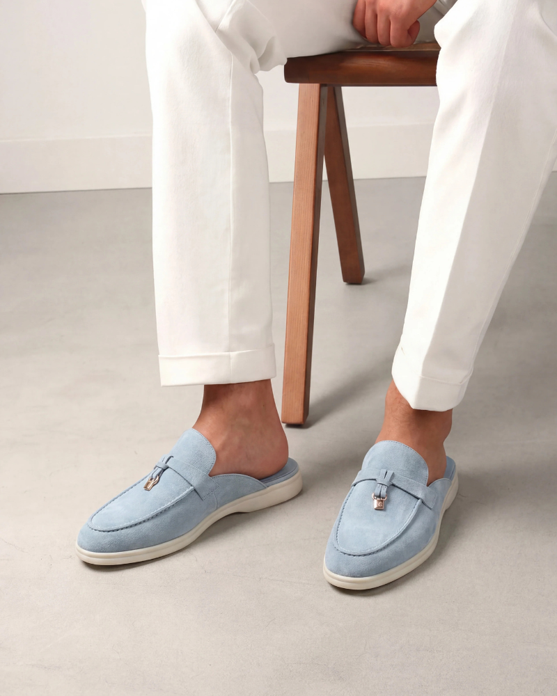 Jaromir™ | Eleganter Mule Himmelblau