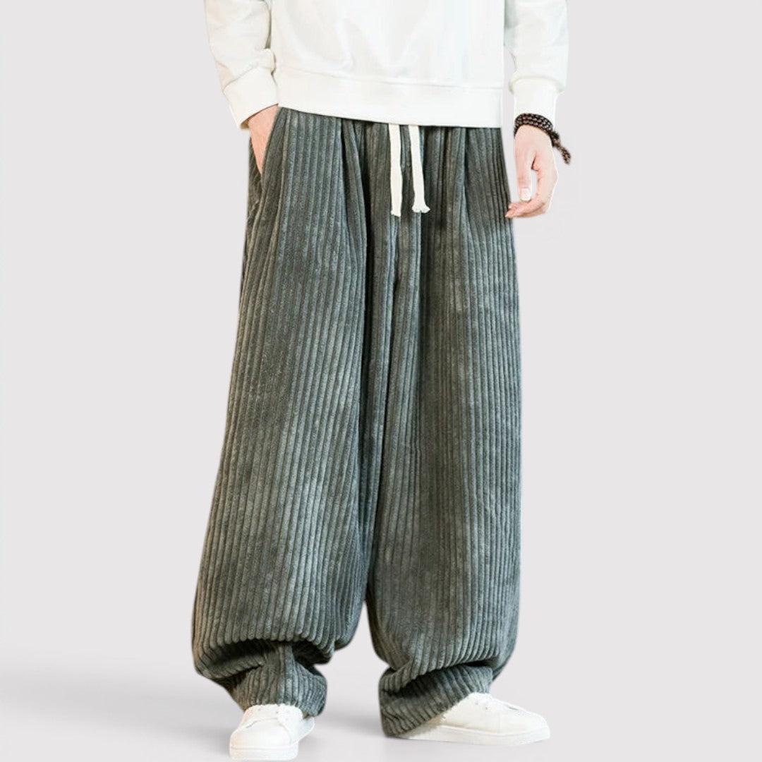 Marco™ | Wide-Leg-Hose mit gerippter Textur