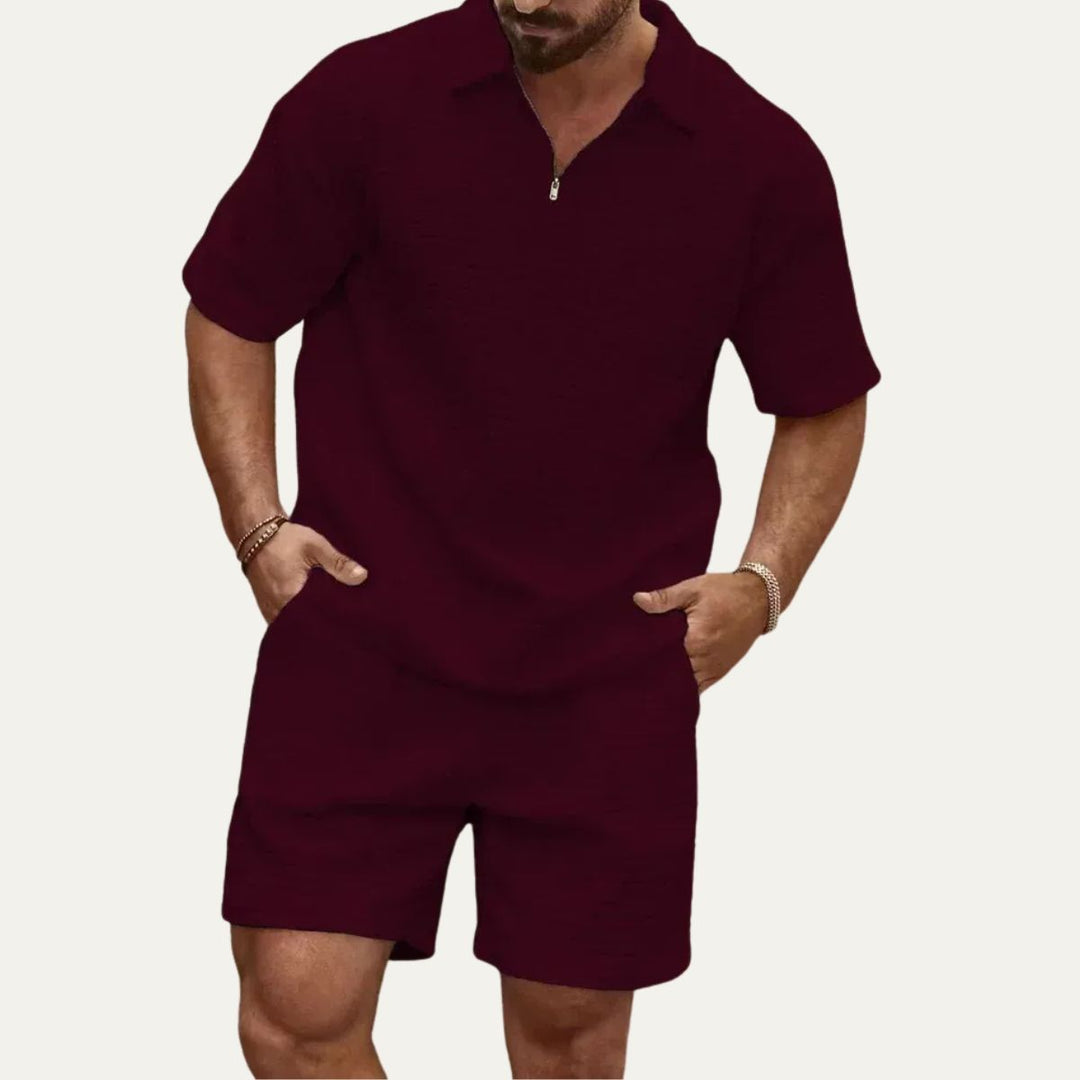 Nico™ | Leichtes Sommer-Set Polo & Shorts