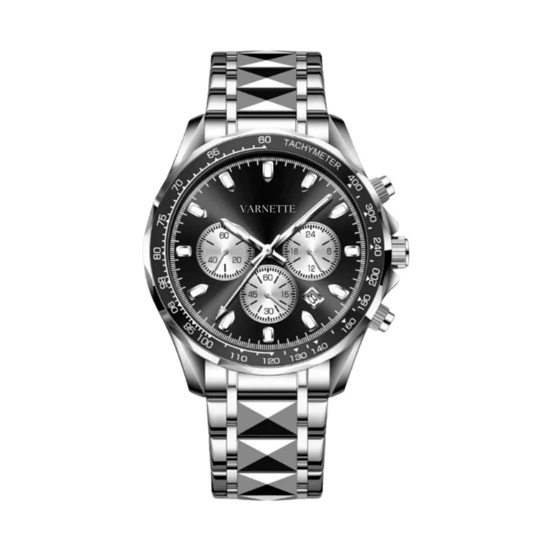 Konrad™ | Elegante Edelstahl-Quarzuhr
