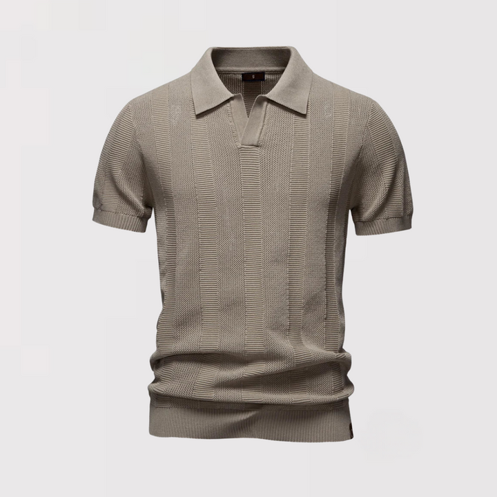 Luis™ | Klassisches Strick-Poloshirt mit Knopfleiste