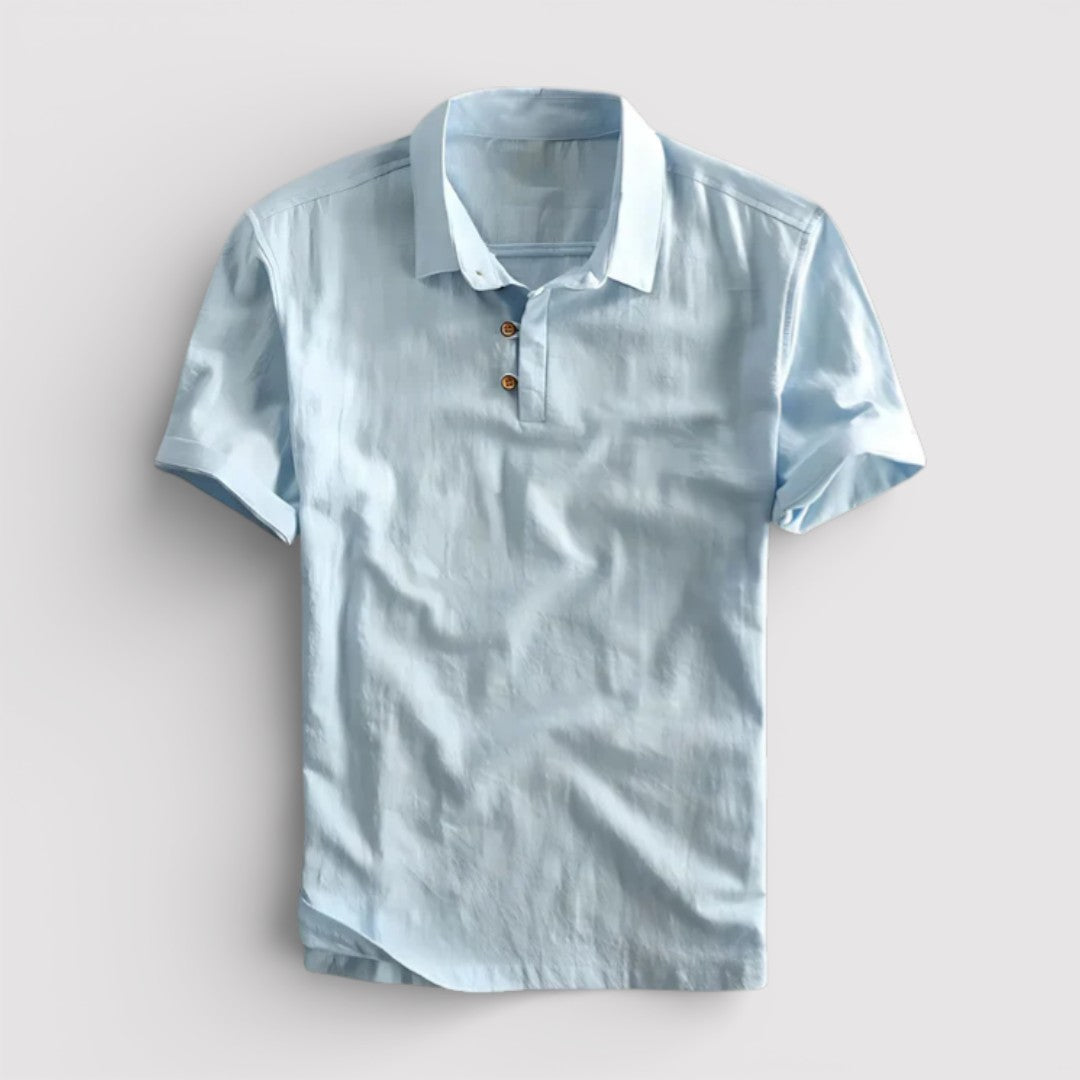 Raphael™ | Elegantes Poloshirt mit Dreiknopfleiste