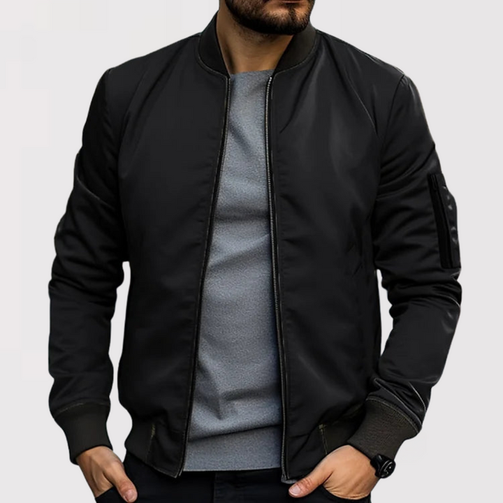 Hannes™ | Edle Bomberjacke mit Ärmeltasche