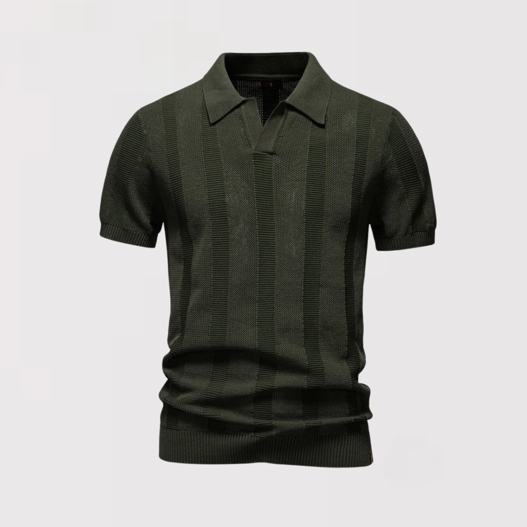 Luis™ | Klassisches Strick-Poloshirt mit Knopfleiste